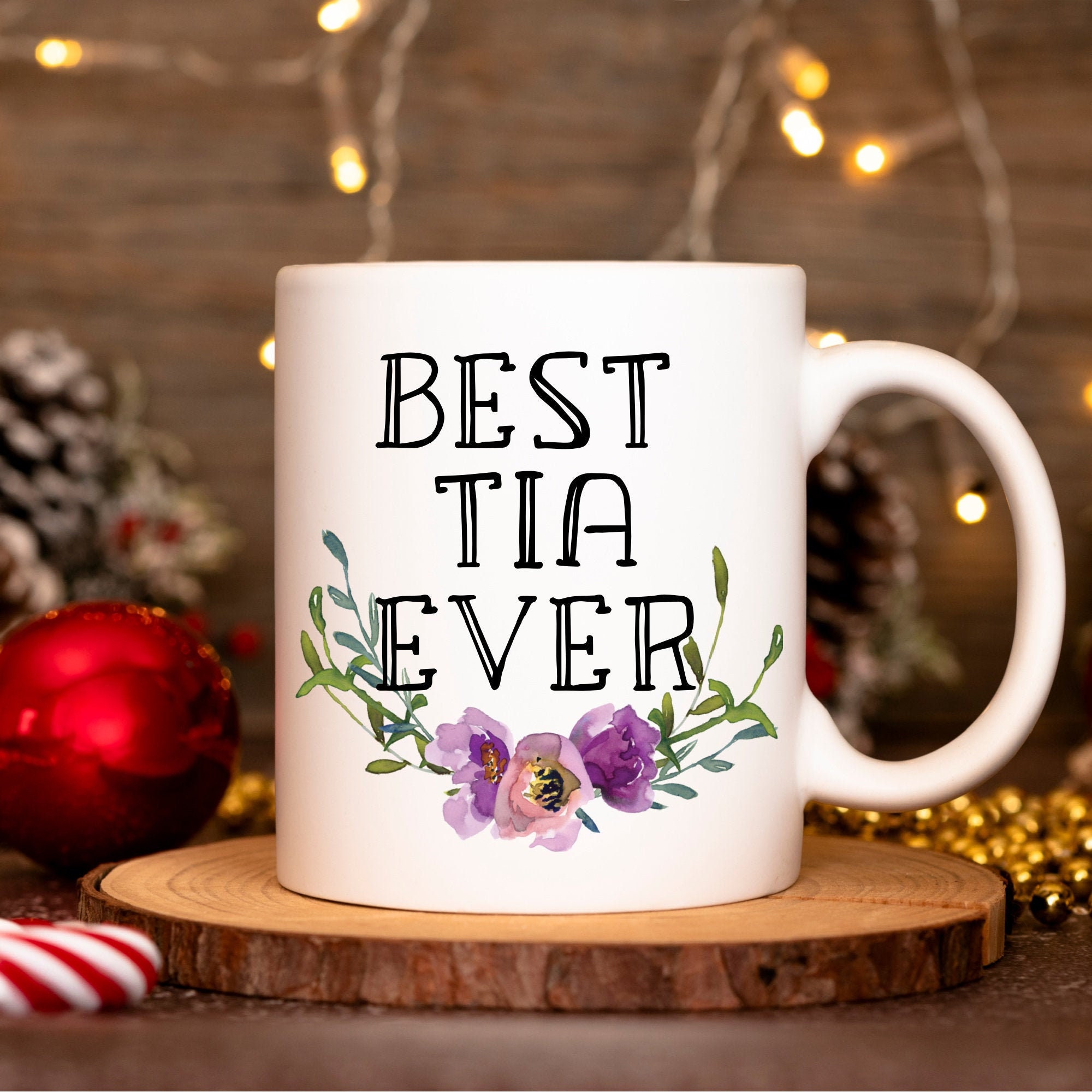 Best Tia Ever Mug, Bae Mug, Tia Mug, Coffee Mug, Gift for Auntie, Gift for Her, Aunt Mug, New Aunt Gift, Pregnancy Announcement, Tea mug