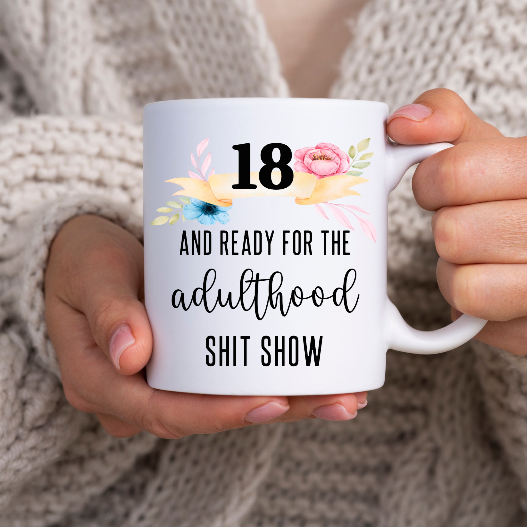 Officially Adulting Mug Funny 18th Birthday Mug for Daughter 18th birthday present Quarantine Birthday Funny Birthday Mug Personalized Gift