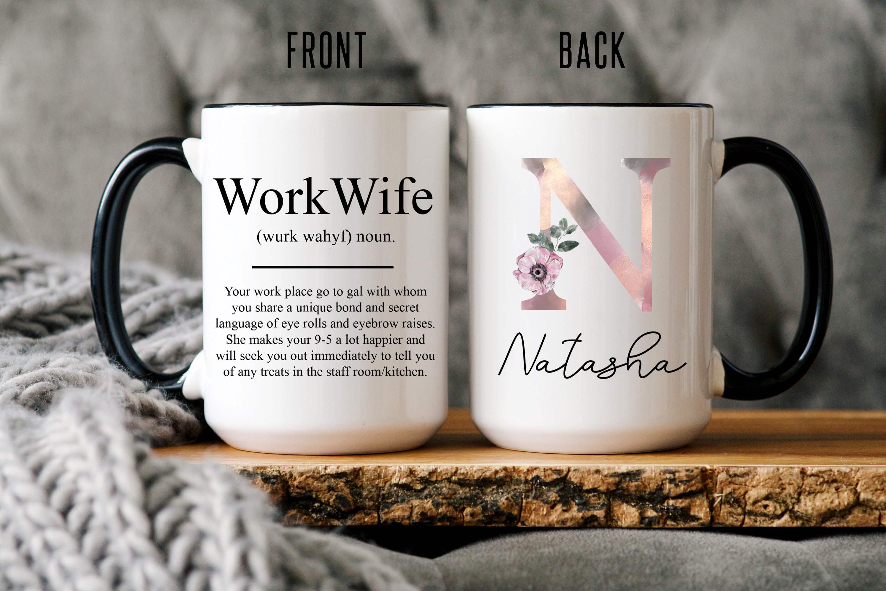 Work Bestie Gift, Work Colleague Gift, Work Wife Gift, Work Wife Mug, Personalized Work Wife Gift, Coworker Leaving Gift, Colleague Farewell