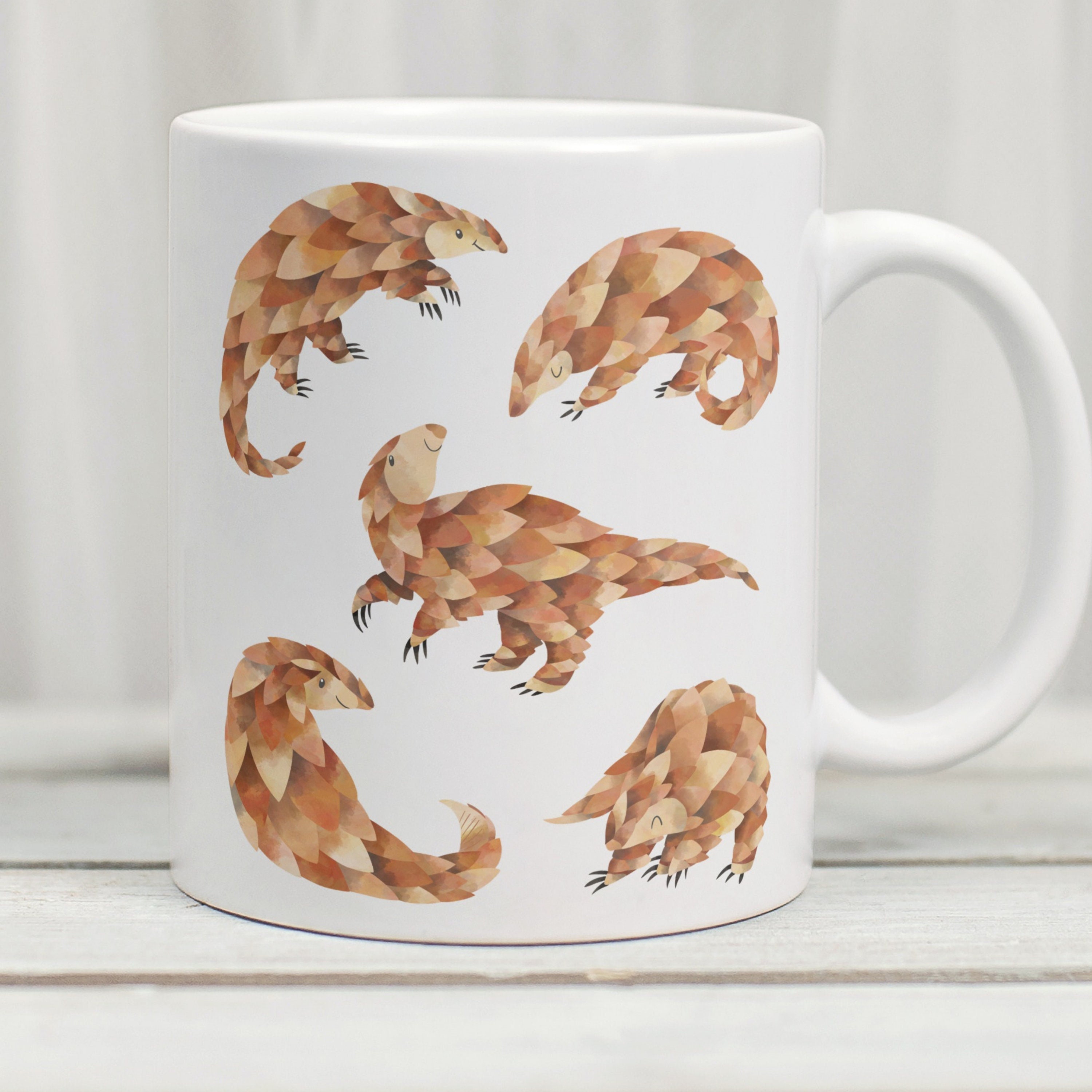 Pangolin Mug, Pangolin Cup, Pangolin Lover Gift, Pangolin Gifts