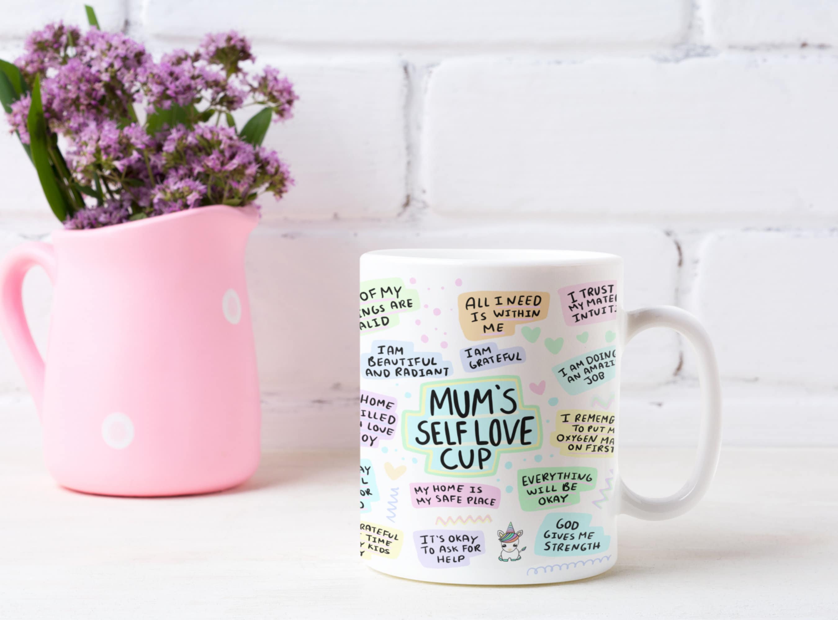 Mum Coffee Mug, Inspirational Mugs For Women, Gifts For Mom, Cute Mugs For Mom, Positive Affirmations Mug New Mum Mug Gift For Her Self Love