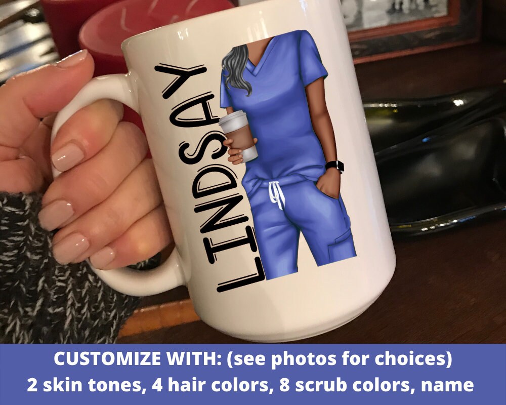 Nurse coffee cup mug, personalized nurse gift, Nurse appreciation, School nurse week gift idea, Nurse Thank you gift, Nurse mug with name