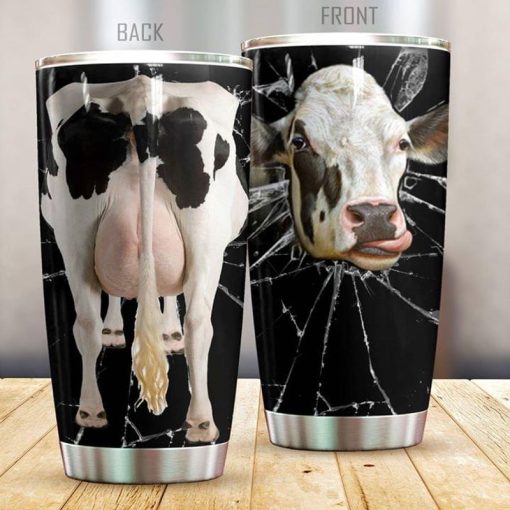 Cow Lovers Black Stainless Steel Tumbler 20Oz