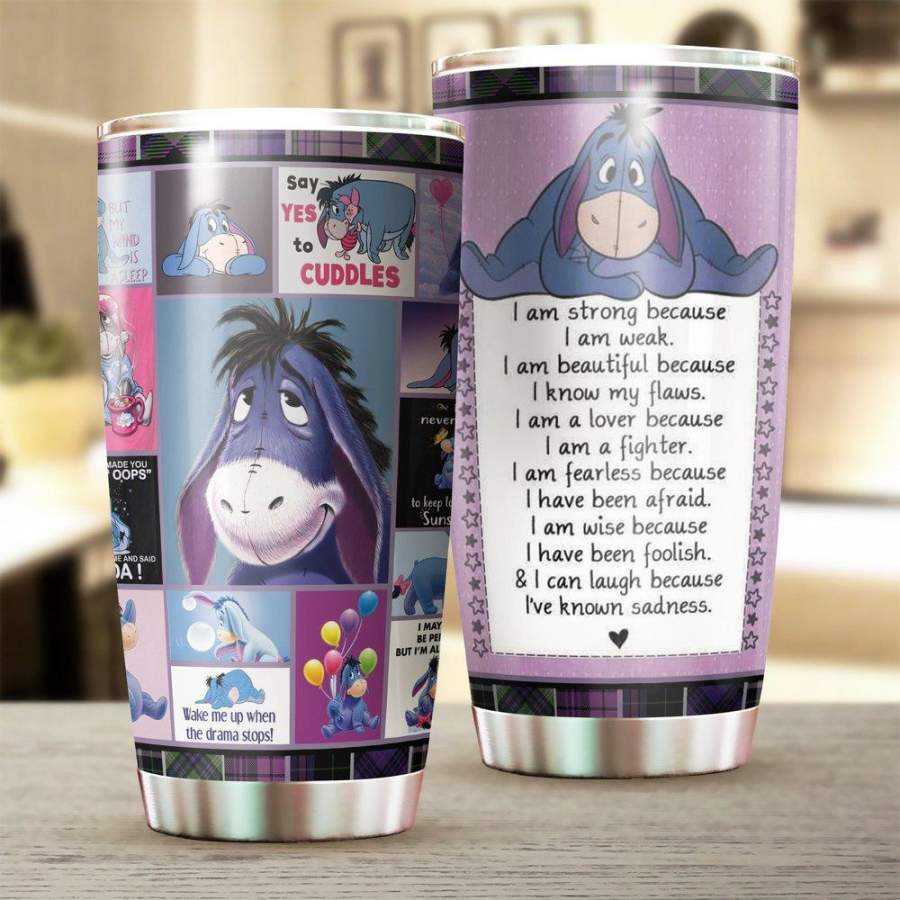 Eeyore Stainless Steel Tumbler 20 Oz, Eeyore Stainless Steel Mug Cartoon