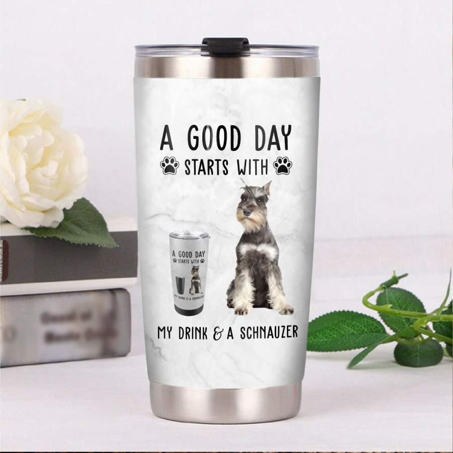 Schnauzer Dog Steel Tumbler MR1008 68O31