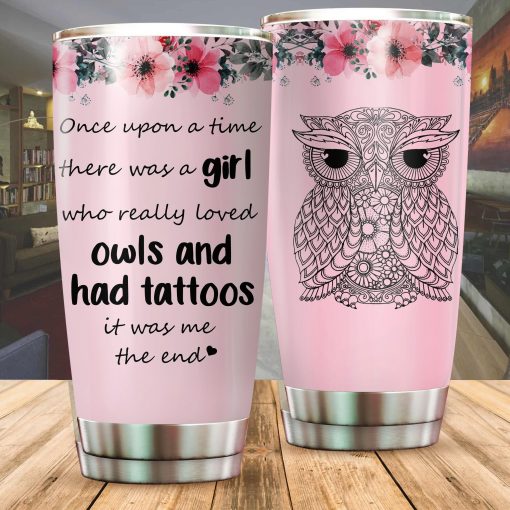 Owl Tumbler | Insulated Steel Tumbler | Stainless Steel Tumbler | Double Wall Insulated Tumbler, Gifts For New Moms, Birthday Gift Ideas For Her