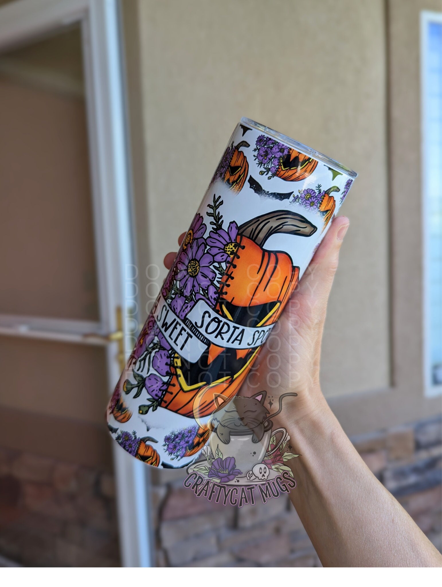 Spooky Tumbler | Halloween Tumbler | Pumpkin Tumbler