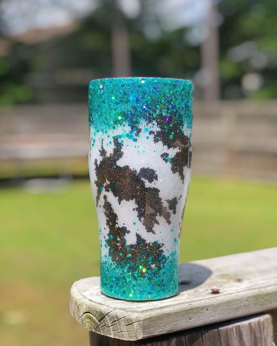 Cow Print Cowhide Tumbler