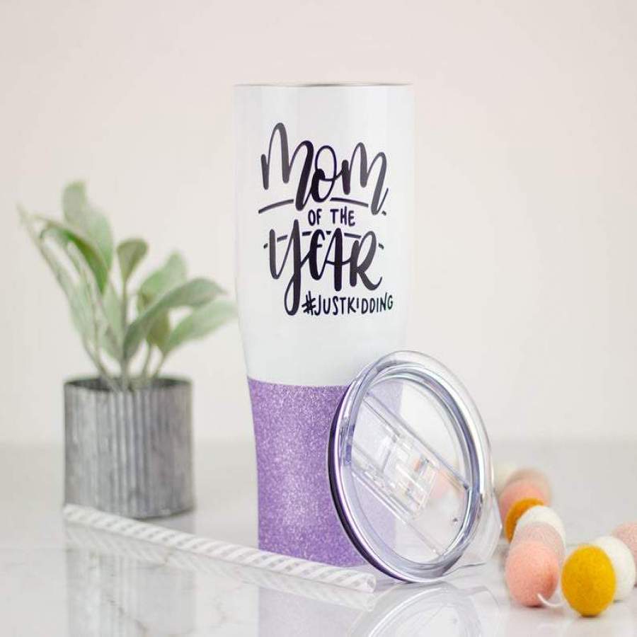 Mother Of The Year 20 Oz Steel Mug Stainless Steel Tumbler Cup, Mother Of The Year Steel Tumbler, Gift For Mother