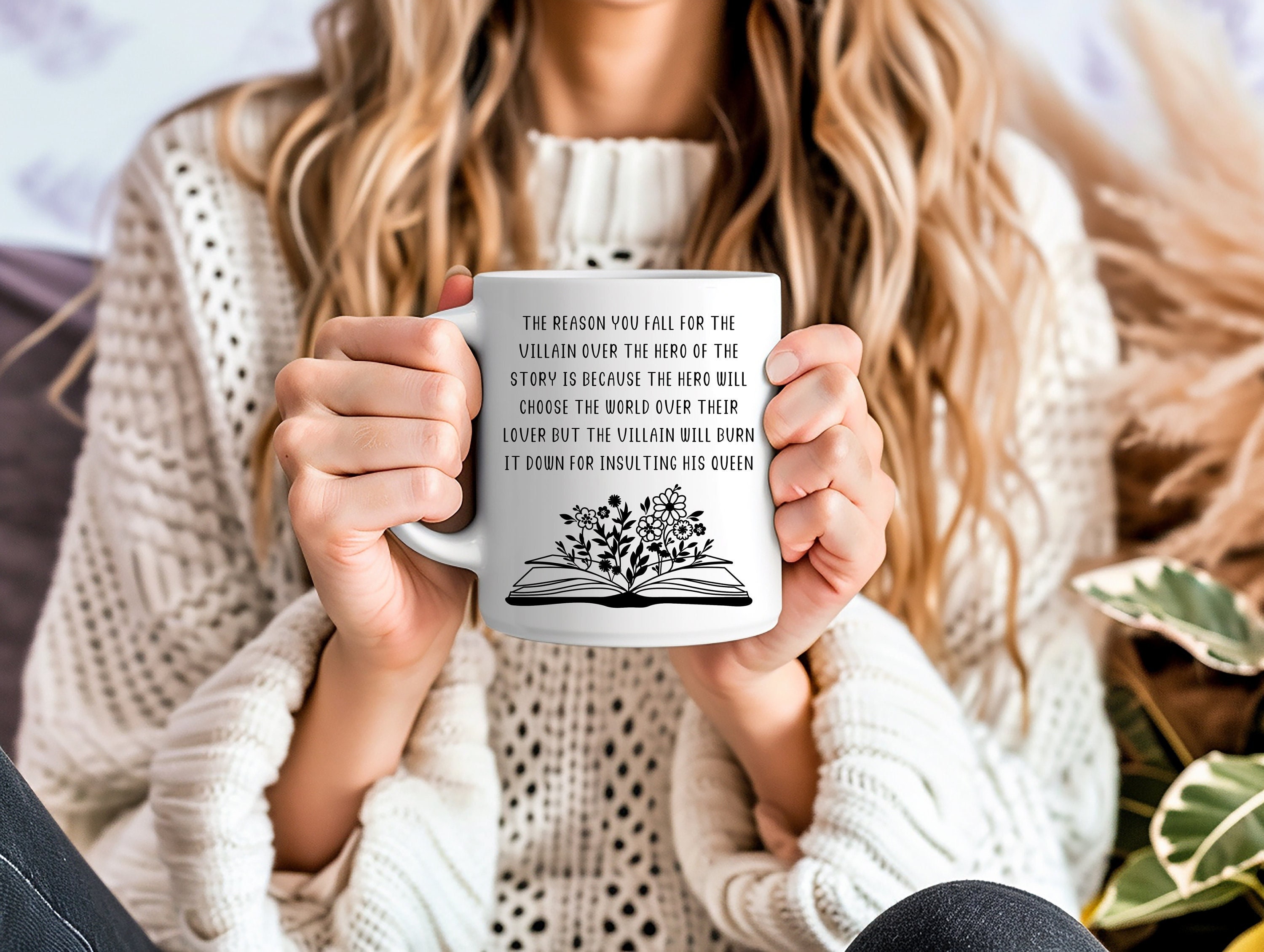 The Villain-Dark Romance Gifts, Smut Readers Mug, Funny Reading Mug, Spicy Book Mug, Smut Reader Gift, Spicy Reader Gift