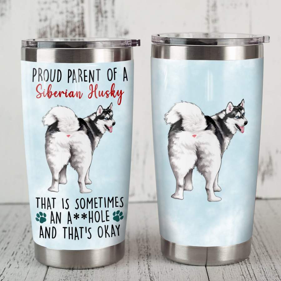 Siberian Husky Dog Steel Tumbler MR1202 68O56