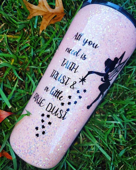 Glitter Tumbler, Tumbler, Fairy Dust, Sparkles, Gift For Her, Birthday Gift, Sparkle Tumbler