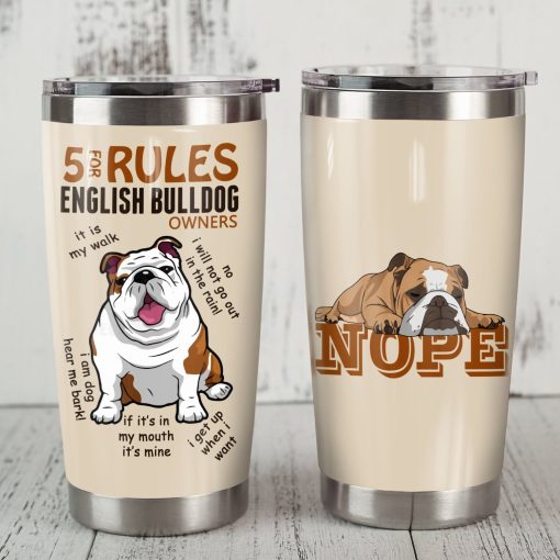 Bulldog Steel Tumbler, New Dad Gifts, Mother’S Day Gifts For Grandma, Gift For Grandparent, Gift For Parent, Gifts For Mom, Gift For Brother