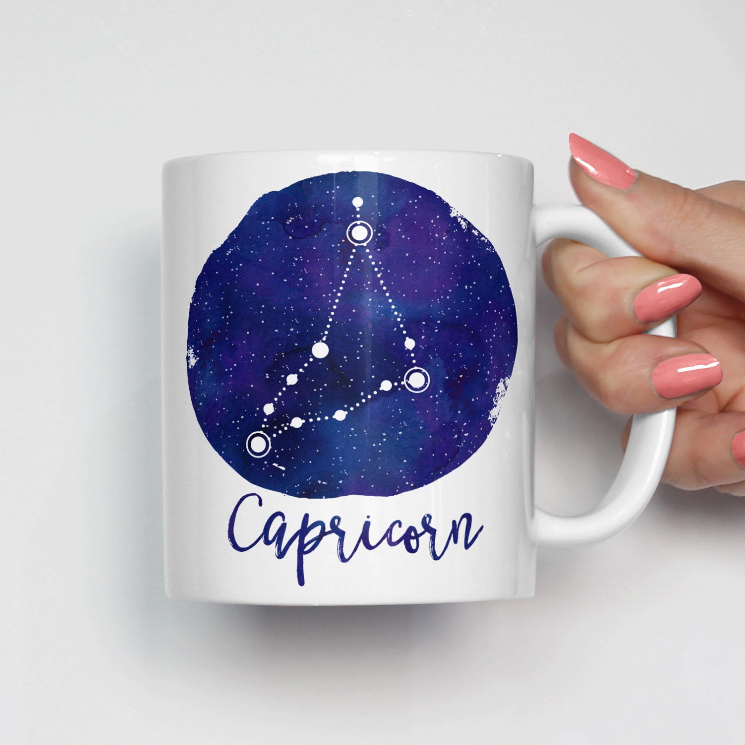 Capricorn Constellation Mug, Capricorn Zodiac Mug, Celestial Coffee Mug, Unique Coffee Mug, Astrology Mug, Zodiac Gift 0072