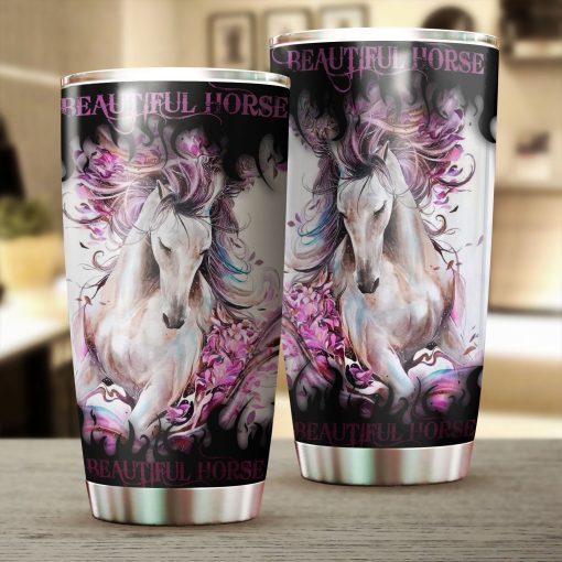 Beautiful Horse Stainless Steel Tumbler, Good Gifts For Mom, 30Th Birthday Gift Ideas, Gift For Friend, Gift For Mother, Dad Day Gifts