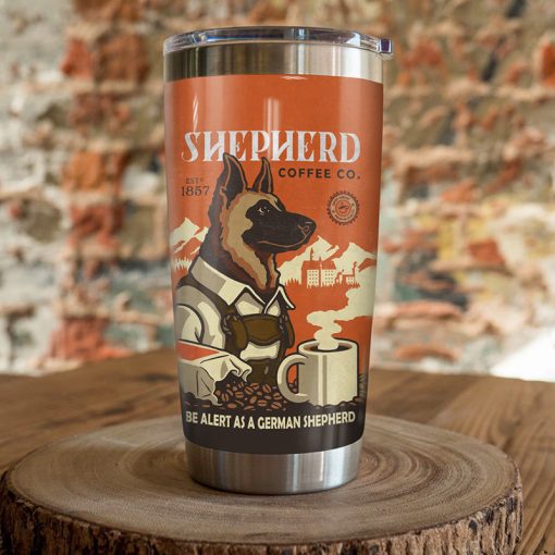 German Shepherd Coffee Company Steel Tumbler, Gifts For New Moms, Birthday Gifts For Him, Gift For Parent, Gift Ideas For Wife, Gift For Boyfriend