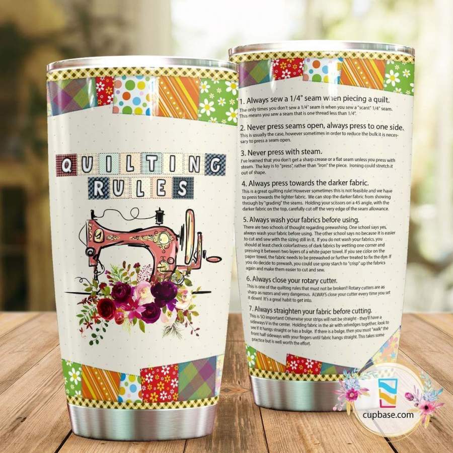 Quilting Rules VK31 Tumbler