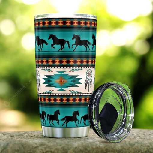 Native Horses Stainless Steel Tumbler