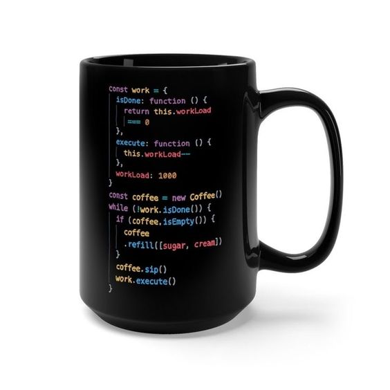 Php Coffee++ Black Mug