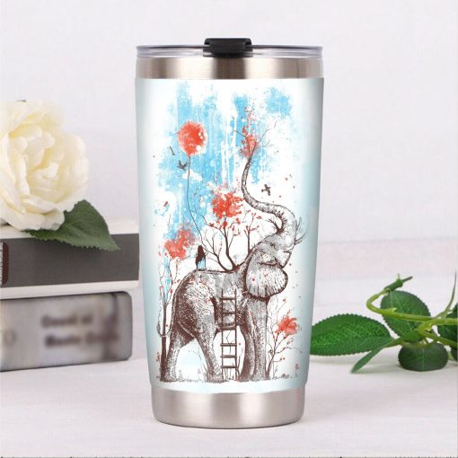 Elephant Steel Tumbler, Gift For Grandparent, Moms Mother Day Gifts, Gifts To Grandpa, Good Gifts For Mom, Gifts For Dad, Mom Christmas Gifts