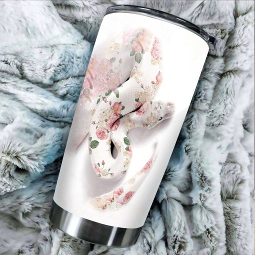 Beautiful Floral Snake Stainless Steel Tumbler, Gift For Parent, Gift Ideas For Friends, Gift Ideas For Dad, Gift For Wife, Gift For Mother