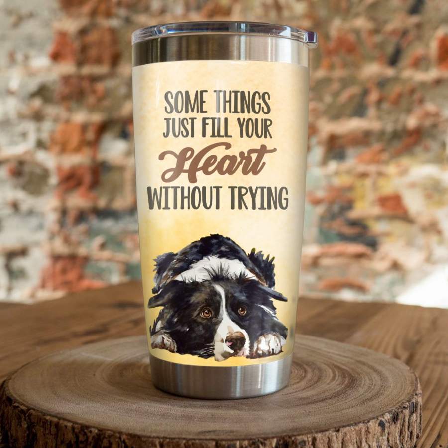 Border Collie Dog Steel Tumbler MR0702 70O31