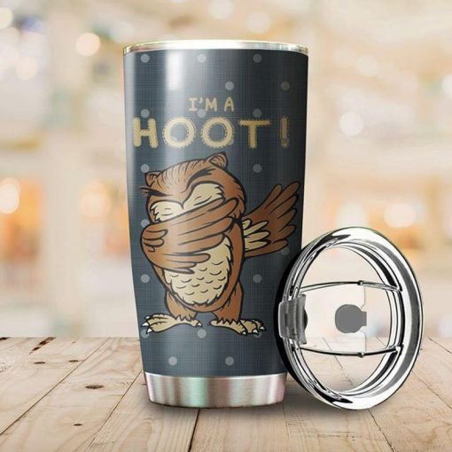 Owl Lovers Dapping Owl I’M A Hoot Stainless Steel Tumbler 20Oz