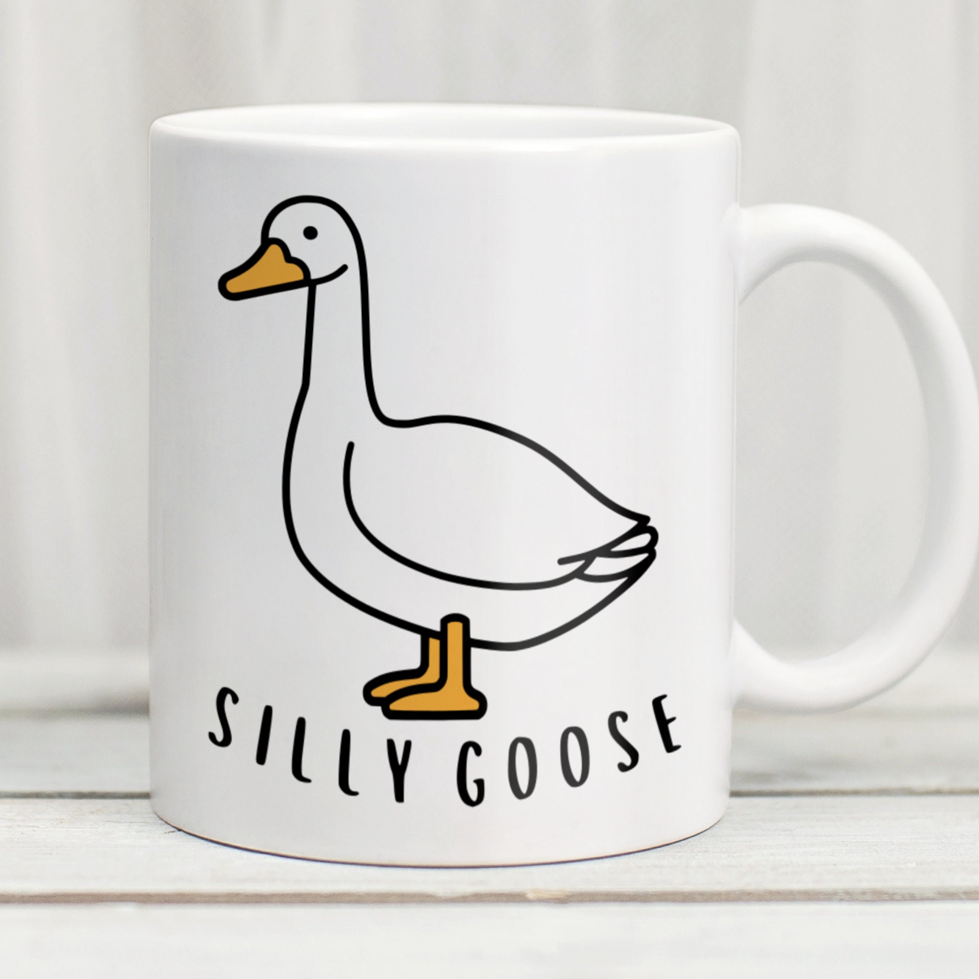 Silly Goose Mug, Silly Goose Cup, Goose Mug