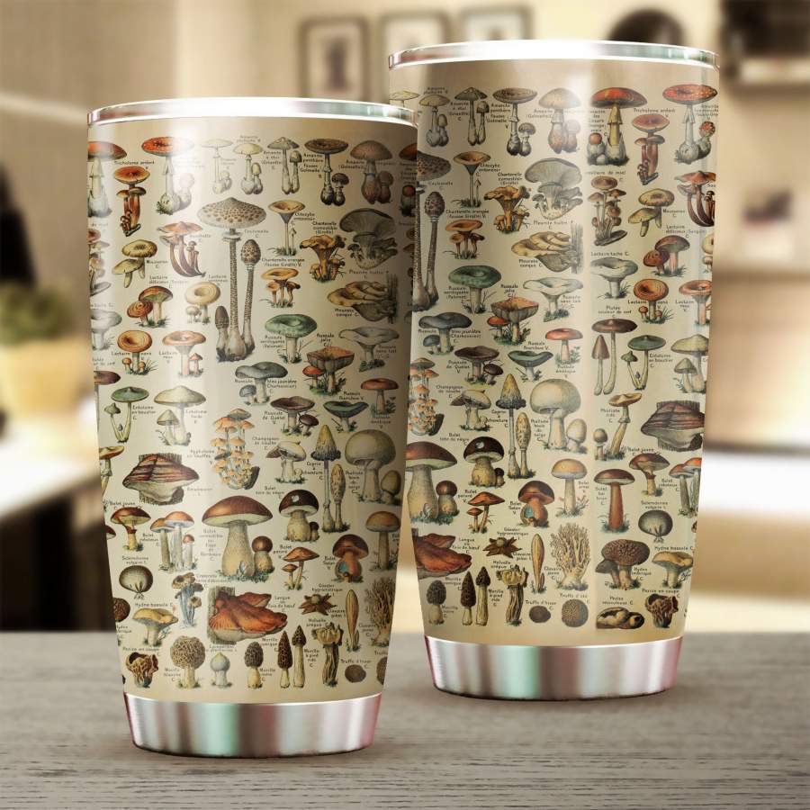 AMAZING MUSHROOM ART STAINLESS STEEL TUMBLER TA031819