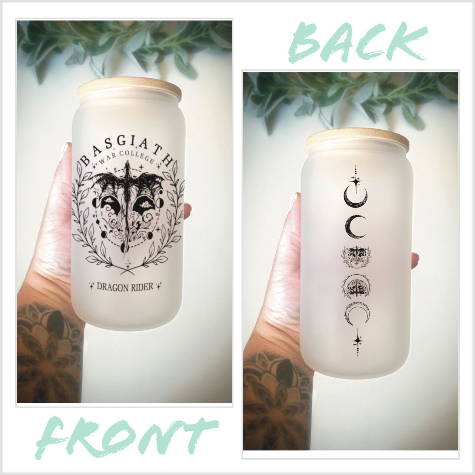 Fourth Wing inspired tumbler- Dragon Rider/Basgiath College tumbler/ Bookish Cup/ Books tumbler/ Celestial cup