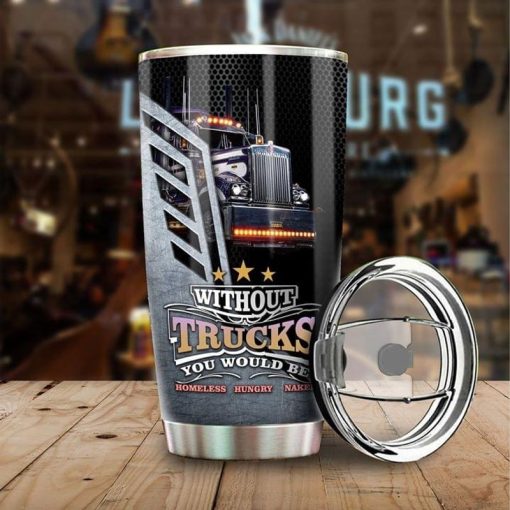 Truck Lovers Gift, For Truck Drivers Stainless Steel Tumbler 20Oz, Gifts For Grandma, Birthday Gift For Wife, Gift For Brother, Gift Ideas For Mom