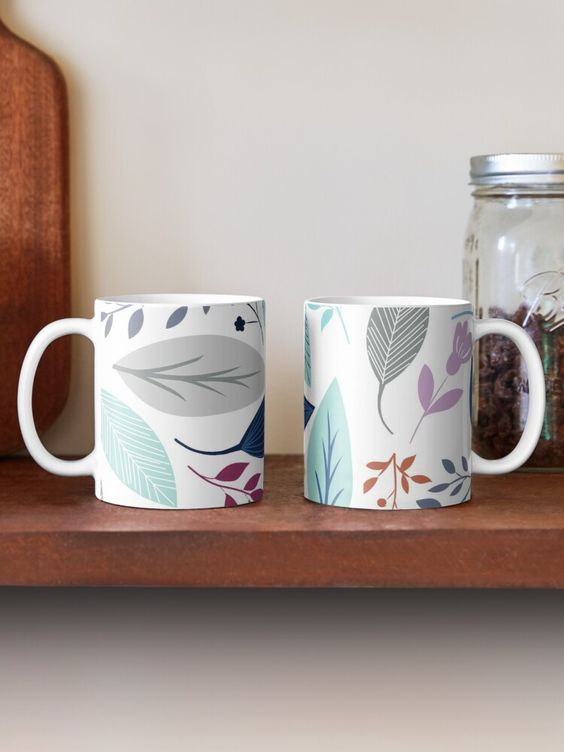 Botanical Leaves Coffee Mug