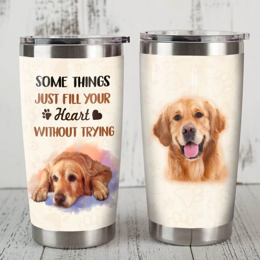 Golden Retriever Dog Steel Tumbler, Gifts For Mom, Birthday Gift For Wife, Birthday Gift Ideas, Gift For Mother, Gifts To Grandpa, Gift Ideas For Dad