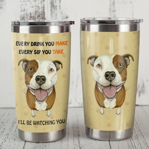 Pitbull Dog Steel Tumbler, Gift Ideas For Mom, Gift Ideas For Friends, Gift For Friend, Gifts For Mom, Birthday Gift Ideas, Gift For Boyfriend