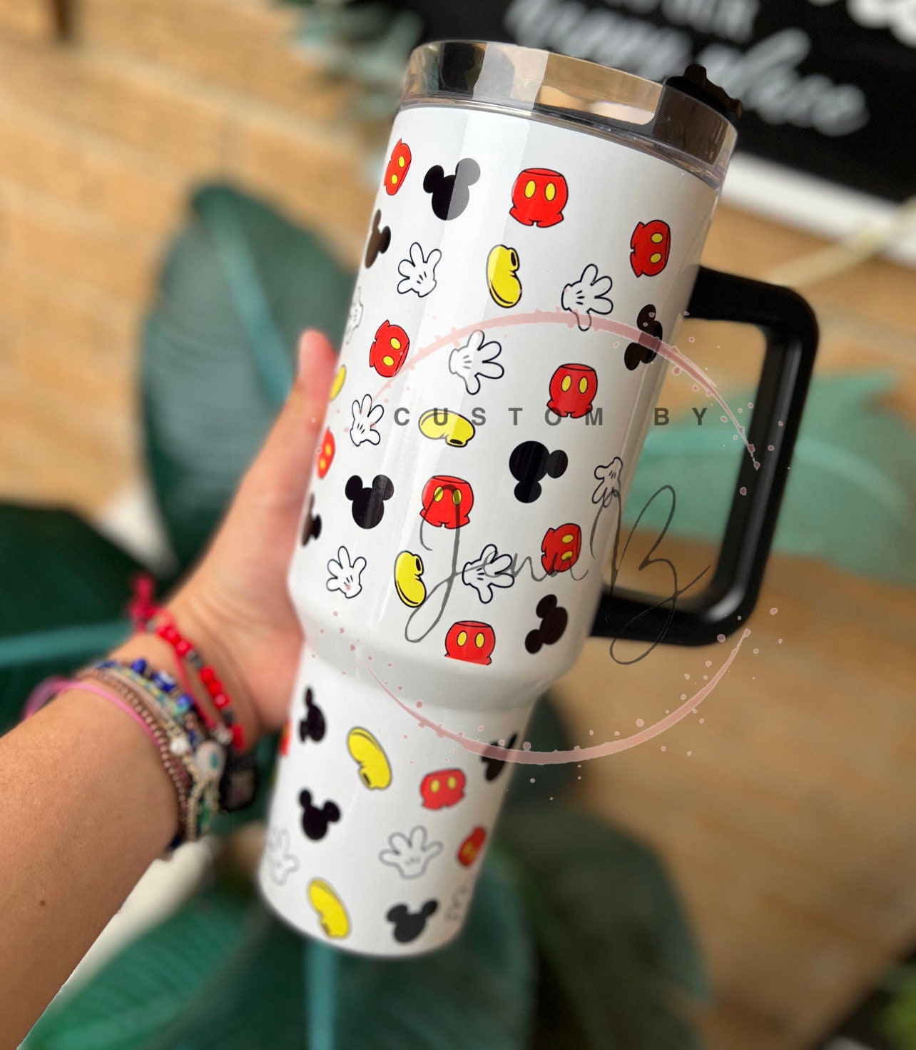 Mouse  40oz Tumbler| Sublimation| Dupe | custom-made| tumbler| Gift| girly