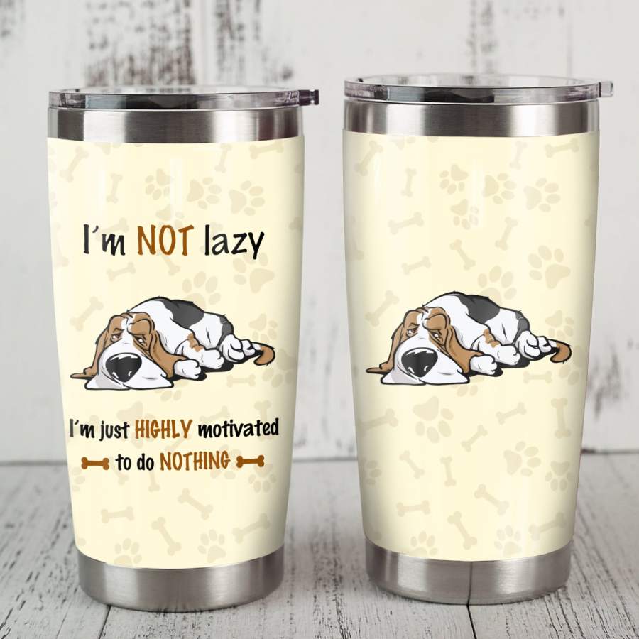 Basset Hound Dog Steel Tumbler MR0704 69O49