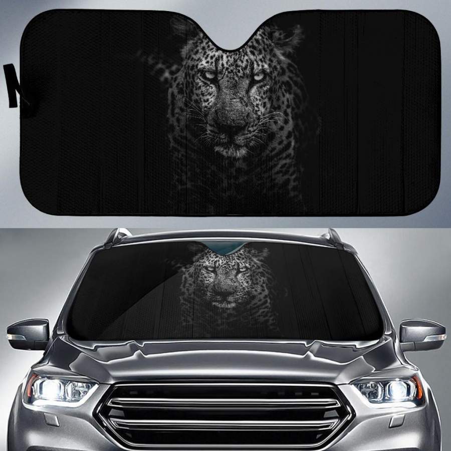 Leopard Dark Kruger National Park 5K Car Sun Shade