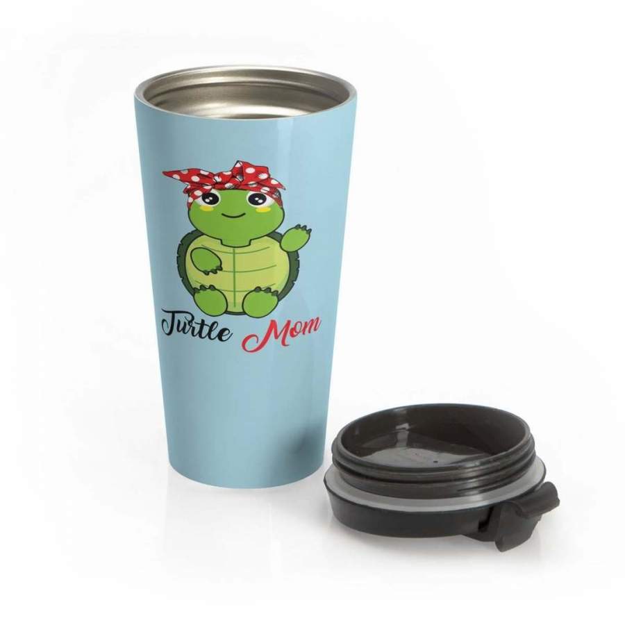 Turtle Mom Blue CL15100131MDT 16oz 20oz Travel Mug Vacuum Sealed Tumblers