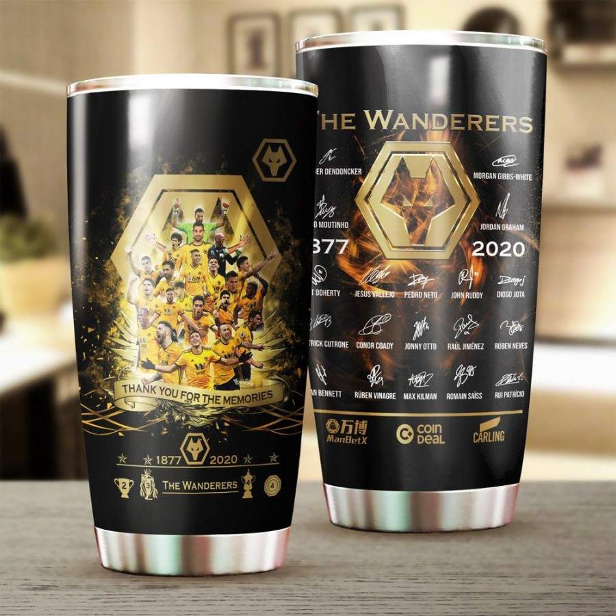 [Stainless Steel Tumbler] ENG203 Wolverhampton Stainless Steel Tumbler The Wanderers Stainless Steel Mug Father’s Day gifts, Mother’s Day gift