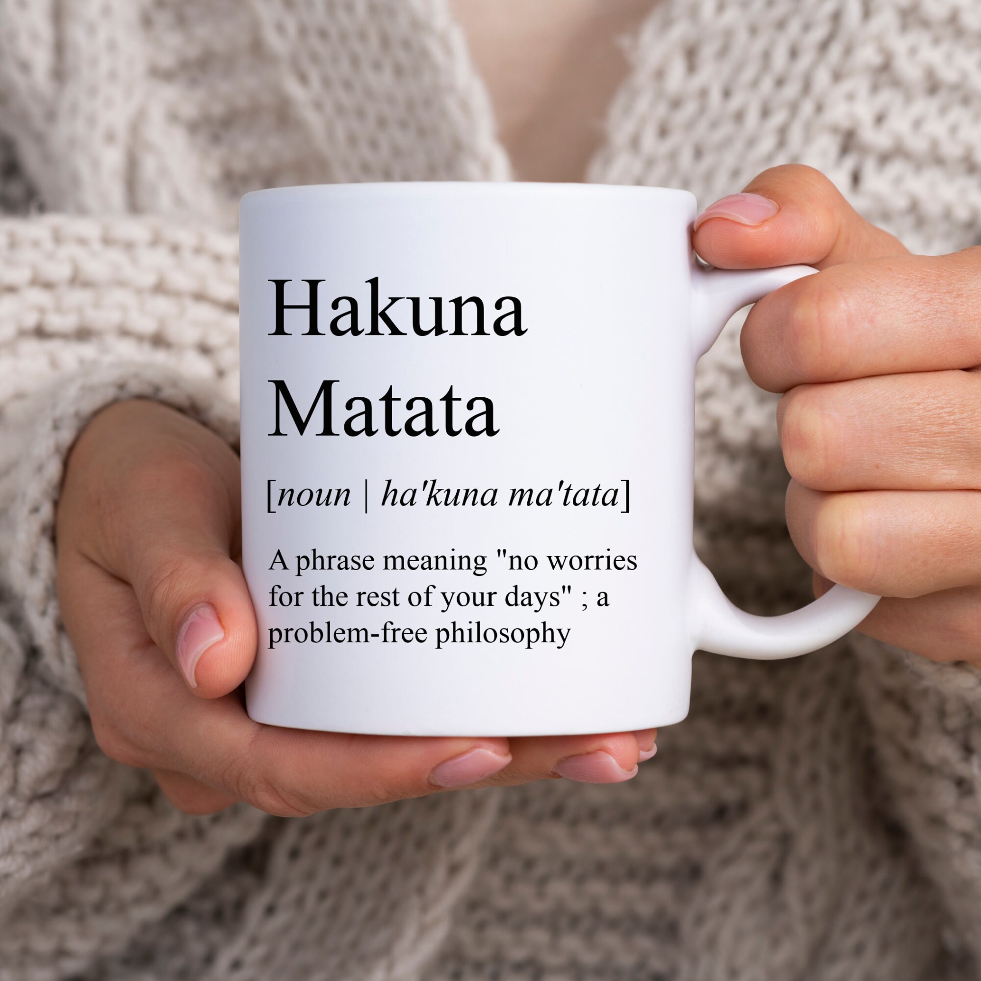 Hakuna Matata Definition Mug