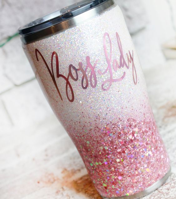 Pink Glitter Tumbler With Name, Personalized Glitter Cup With Sparkly Pink, Bridal Cup, Custom Glitter Cup, Sparkly Pink Tumbler