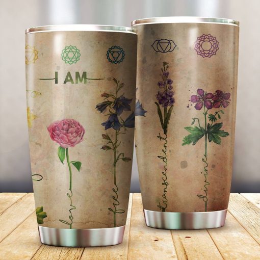 Yoga Hippie Stainless Steel Insulated Tumbler Cups, Gift For Boyfriend, Gifts For Friends Birthday, Gift For Wife, Gifts For Grandma