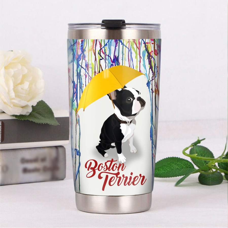 Boston Terrier Dog Steel Tumbler MR1304 68O42