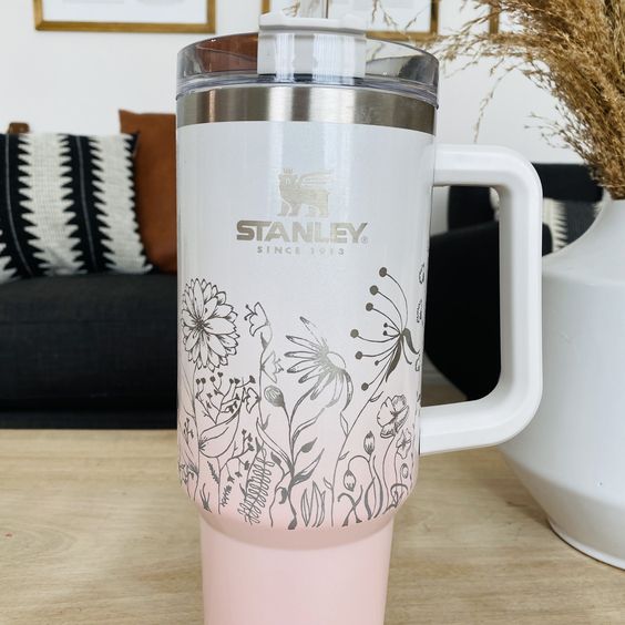 Wildflowers Engraved Stanley Adventure Quencher Tumbler