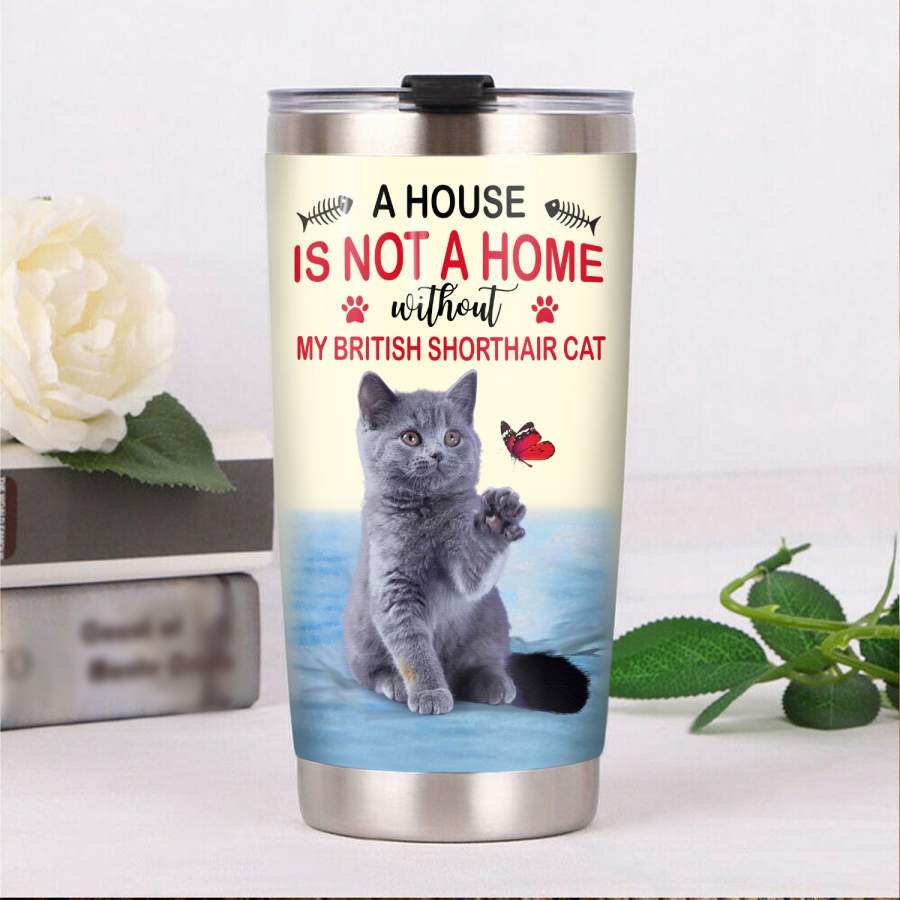 British Shorthair Cat Steel Tumbler MR1807 71O59