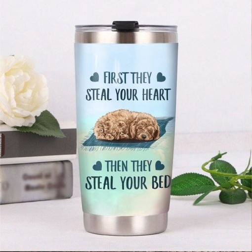 Poodle Dog Steel Tumbler, Gift For Husband, Mother’S Day Gift Basket, New Dad Gifts, Gift For Wife, Gift Ideas For Mom, Birthday Gift Ideas