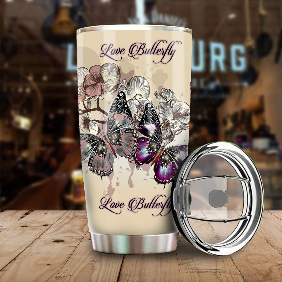 [Tumbler] Love Butterfly Stainless Steel-567