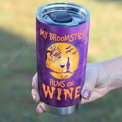 [Tumbler] My Broomstick Run On Wine Tumbler 1425