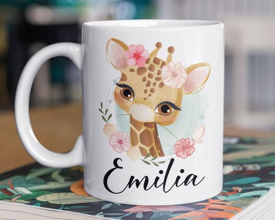 Deer Coffee Mug – Mugs for Women – Deer Gifts – Deer Cup – Fawn Mug – Animal Coffee Mug – Personalized Gifts – Custom Name Coffee Cup