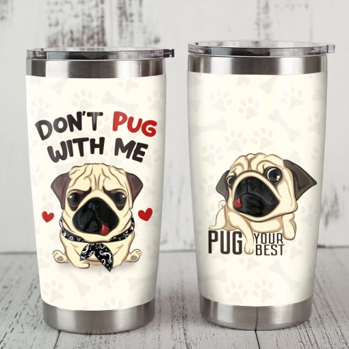 Pug Dog Steel Tumbler, Gift For Brother, Birthday Gift Ideas For Him, 60Th Birthday Ideas, Gift For Parent, New Dad Gifts, Gift For Wife